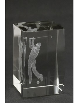 Statuetka szklana z grawerem 3D