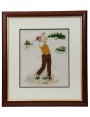 Obraz haftowany "Golfista"