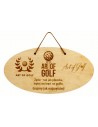 Tabliczka drewniana "Logo Golf"