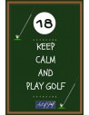 Karta urodzinowa Keep Calm and Play Golf
